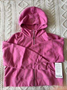 Lululemon Scuba Oversized Full Zip Hoodie Pink Blossom M/L $128